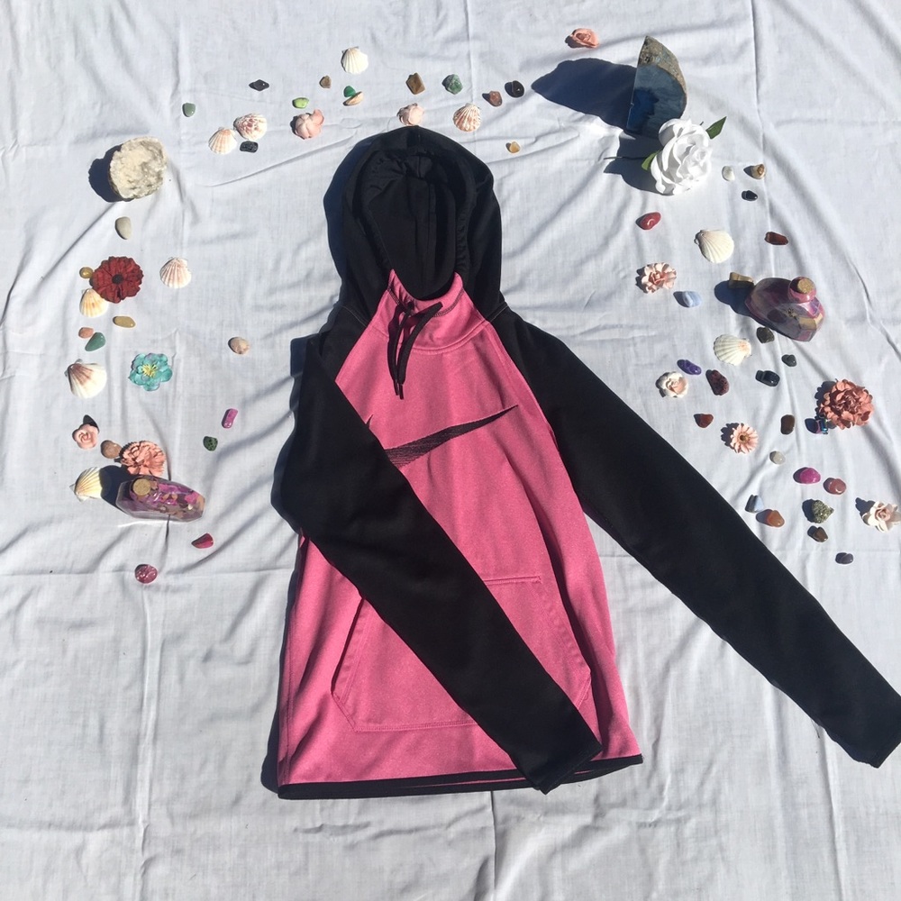 Pink and Black Nike Sweatshirt